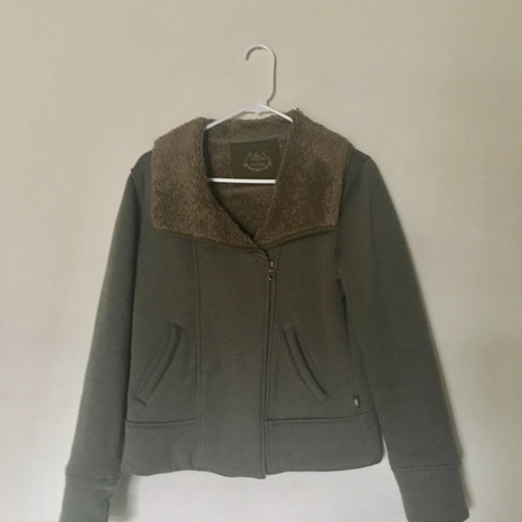 Army Green warm Prana Jacket - Picture 6 of 6